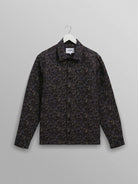 Whiting Overshirt- Navy Camo Jacquard Wax London Jackets