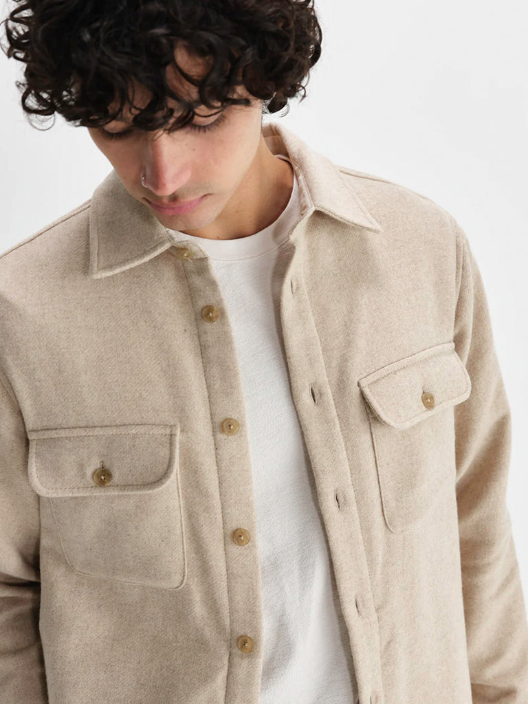 Lomond Overshirt- Natural Wax London Jackets