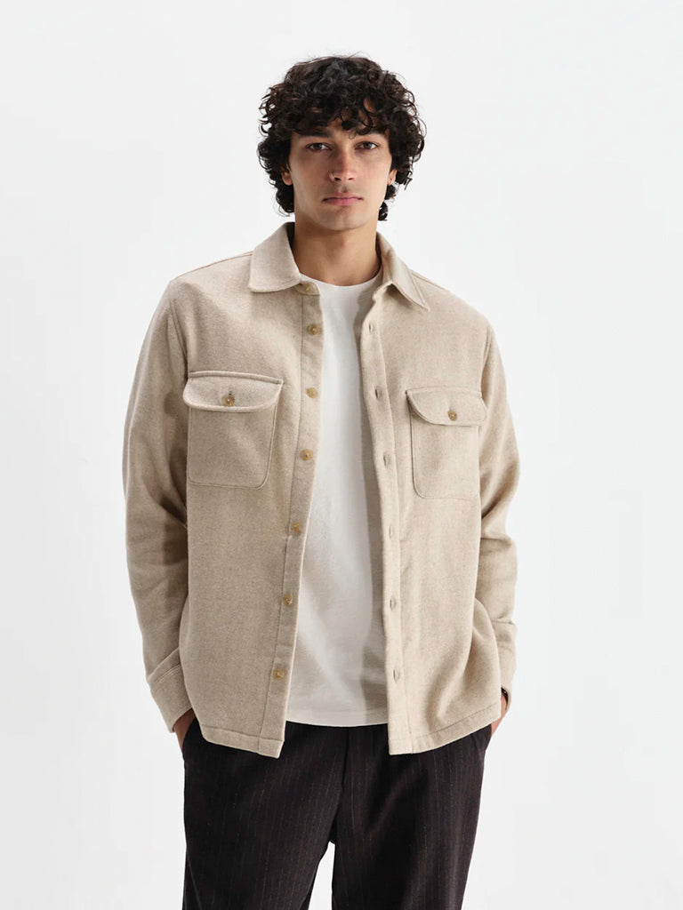 Lomond Overshirt- Natural Wax London Jackets