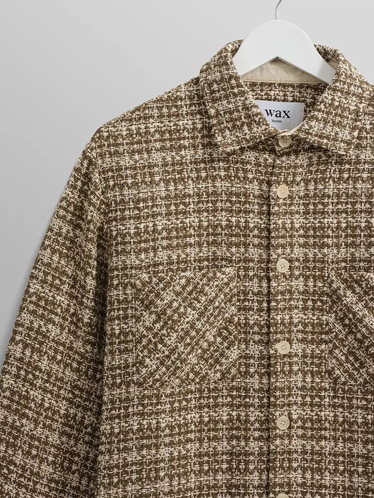 Whiting Shirt- Mercer Check Khaki - Eames NW