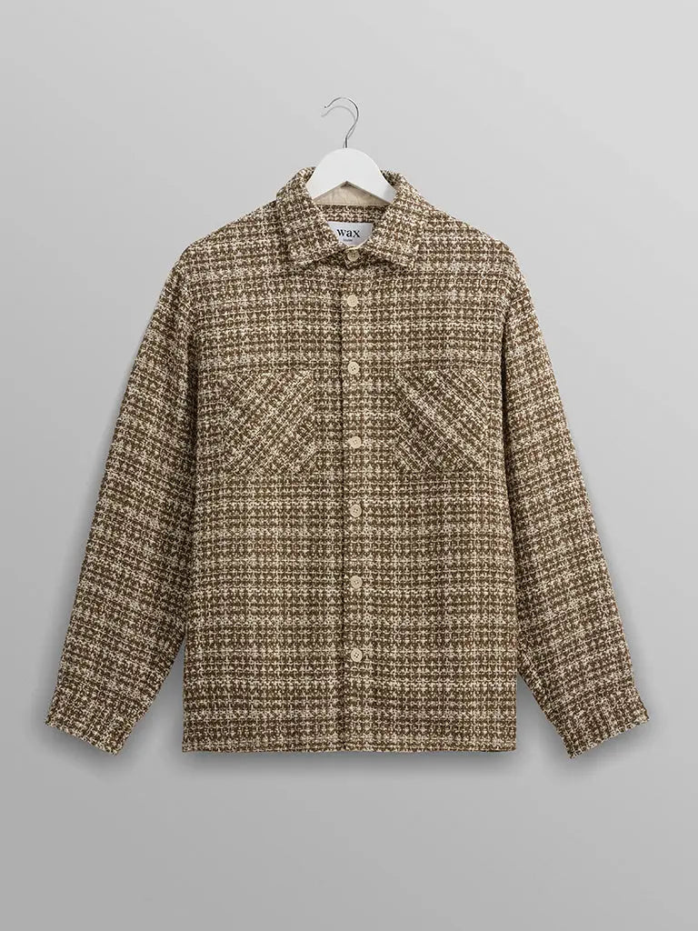 Whiting Shirt- Mercer Check Khaki - Eames NW