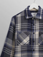 Whiting Shirt- Navy Spear Check Wax London