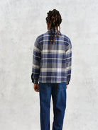 Whiting Shirt- Navy Spear Check Wax London