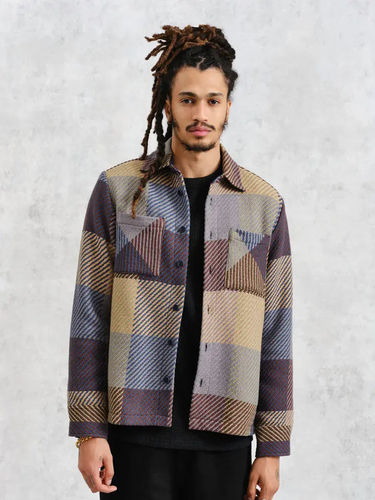 Whiting Shirt- Multicolor Square Check Wax London