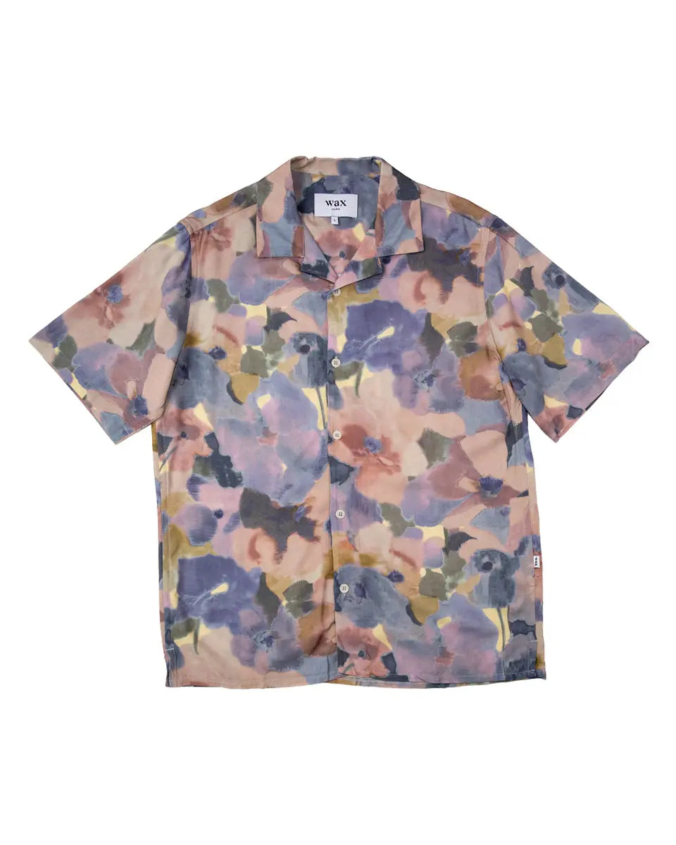 Didcot Shirt- Botanic Blue/Pink - Eames NW