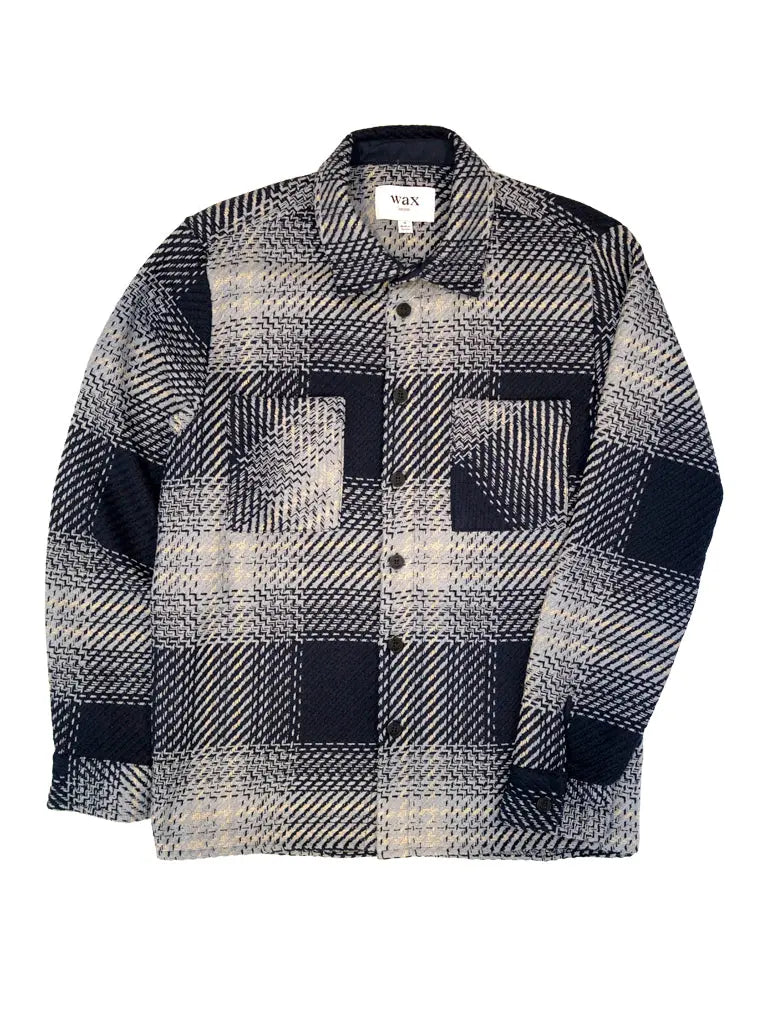 Whiting - Navy And Blue Ombre Check Wax London