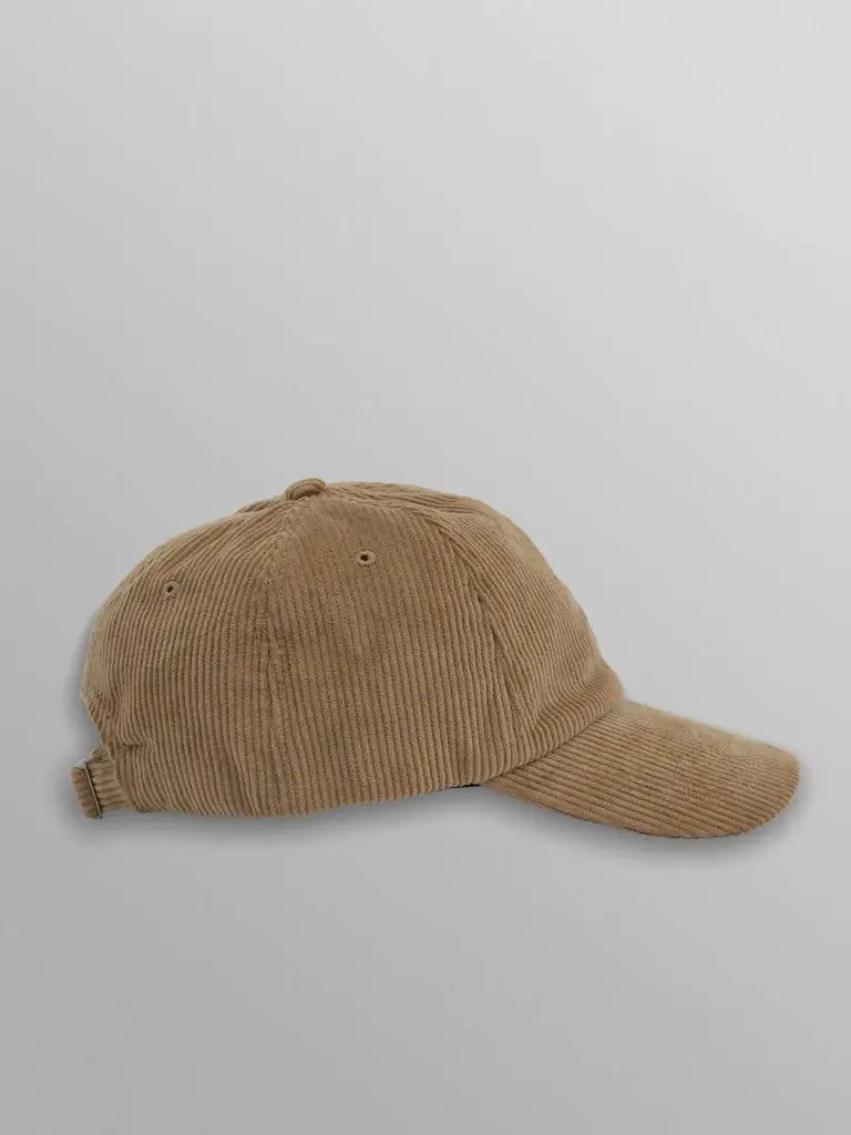 Spencer- Sand Corduroy Sports Cap Wax London