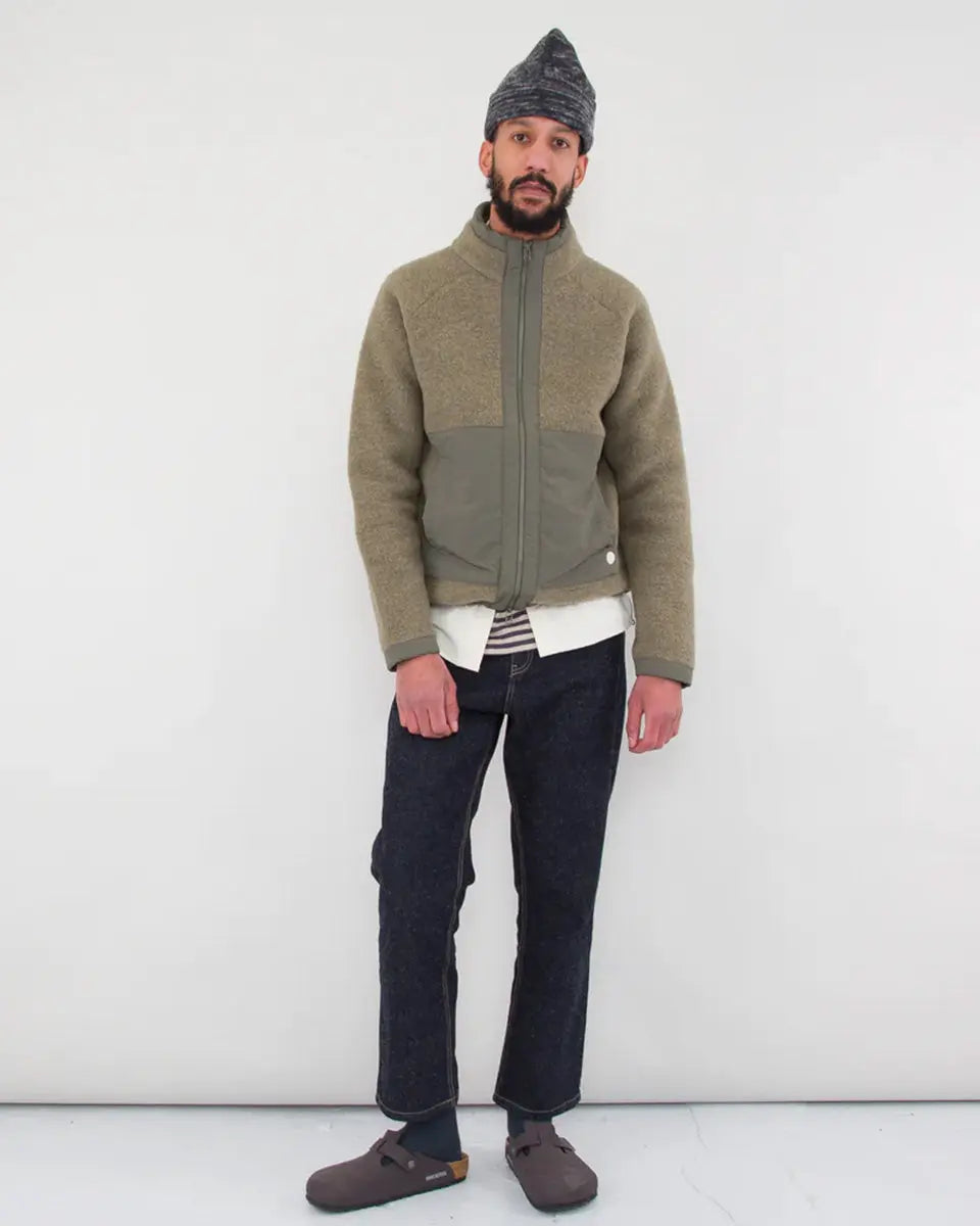 Signal Fleece- Olive Wool - Eames NW