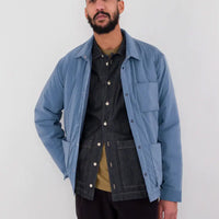 Wadded Assembly Jacket- Soft Blue