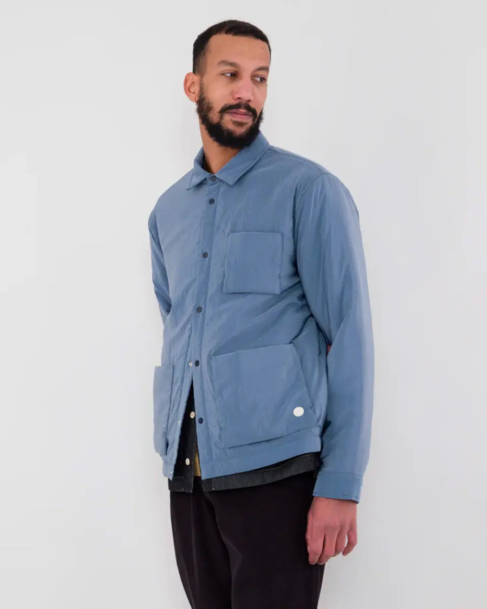 Wadded Assembly Jacket- Soft Blue