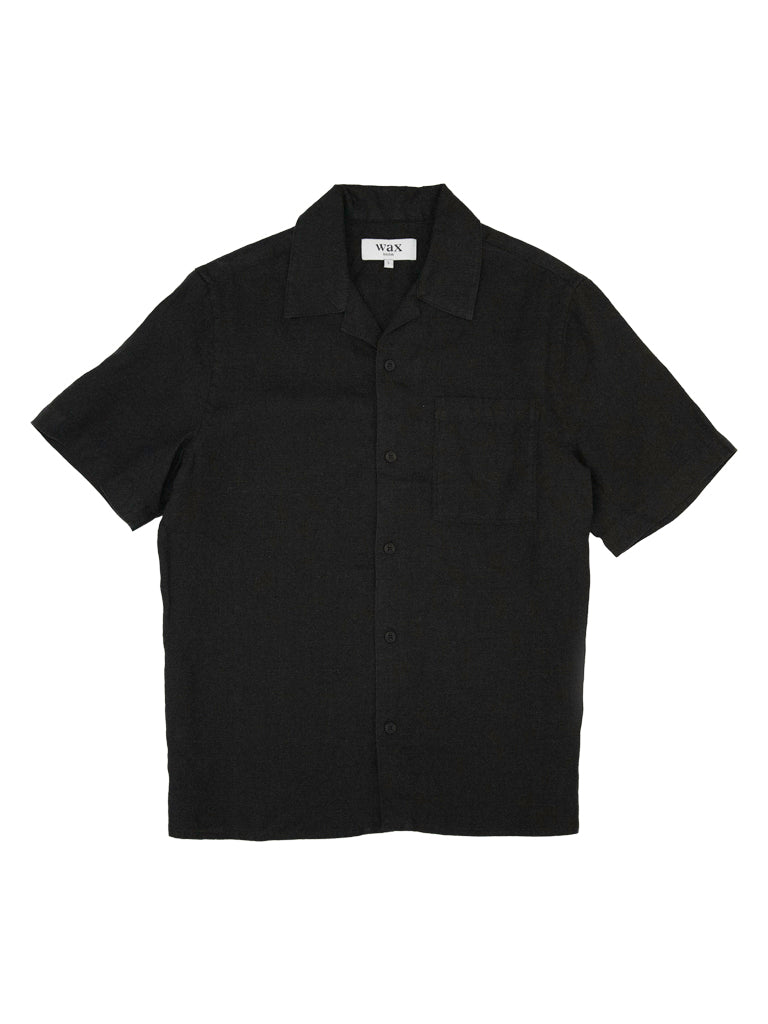 Didcot- Black washed Linen Wax London Shirts