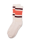 Retro Stripe Sock-Coral/Berry American Trench