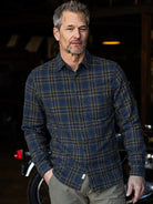 Ripper Shirt- "Lake" Triple Twisted Plaid Hiroshi KATO Shirts