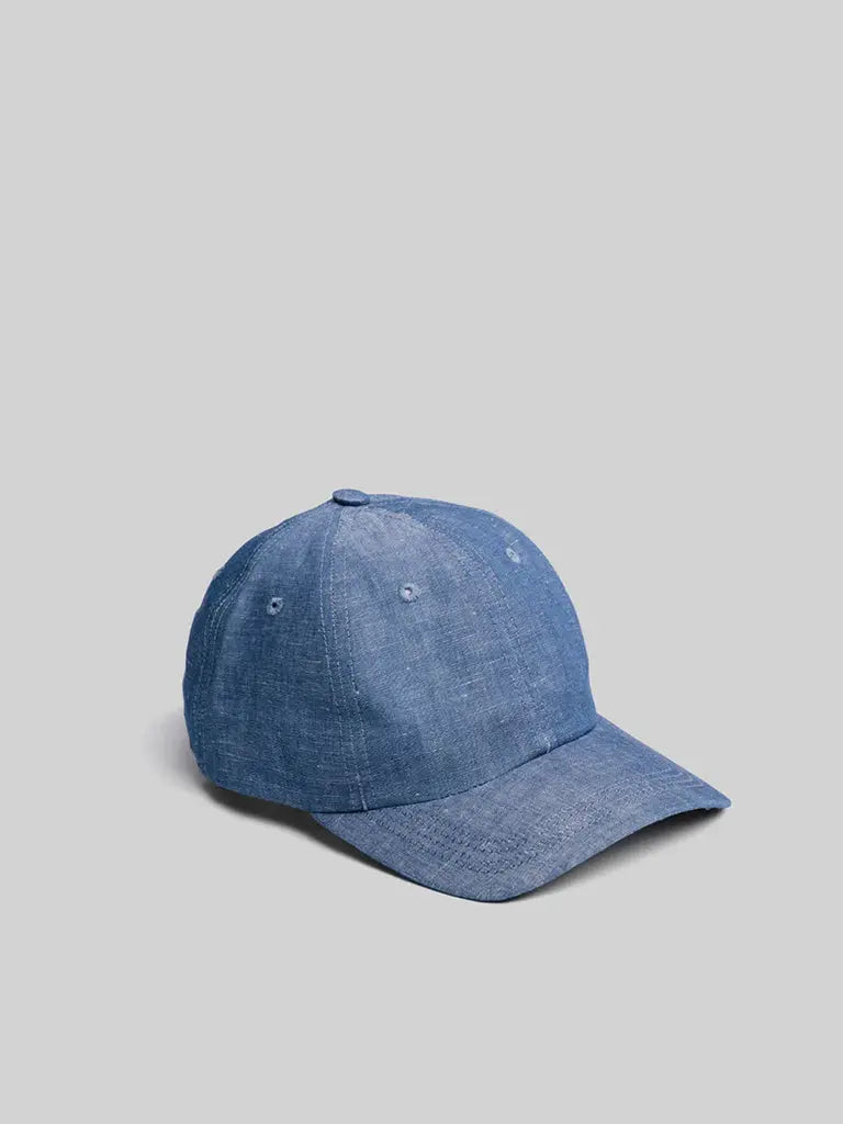 Ball Cap- Linen Chambray American Trench