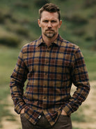 Ripper Shirt- "Firewood" Triple Twisted Plaid Hiroshi KATO Shirts