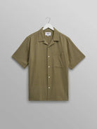 Didcot Slub Stipe- Khaki Wax London