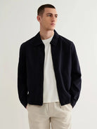 Eldon- Navy Crinkle Wax London Jackets