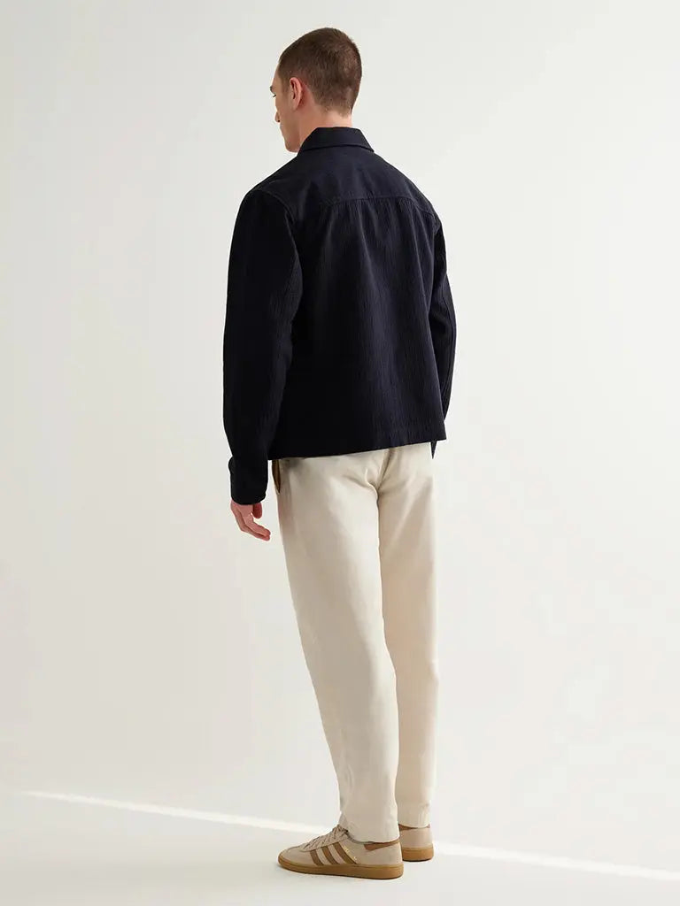 Eldon- Navy Crinkle Wax London Jackets