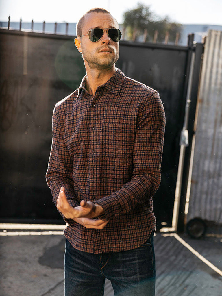 Ripper Shirt- El Coyote Plaid Hiroshi Kato Shirts