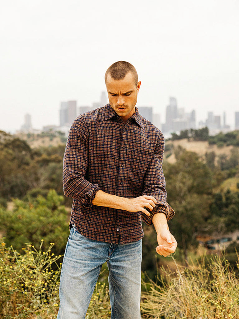 Ripper Shirt- El Coyote Plaid Hiroshi Kato Shirts
