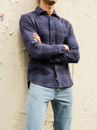 Ripper Shirt- Twilight Plaid Hiroshi Kato Shirts