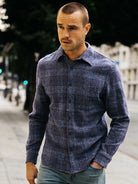 Ripper Shirt- Twilight Plaid Hiroshi Kato Shirts