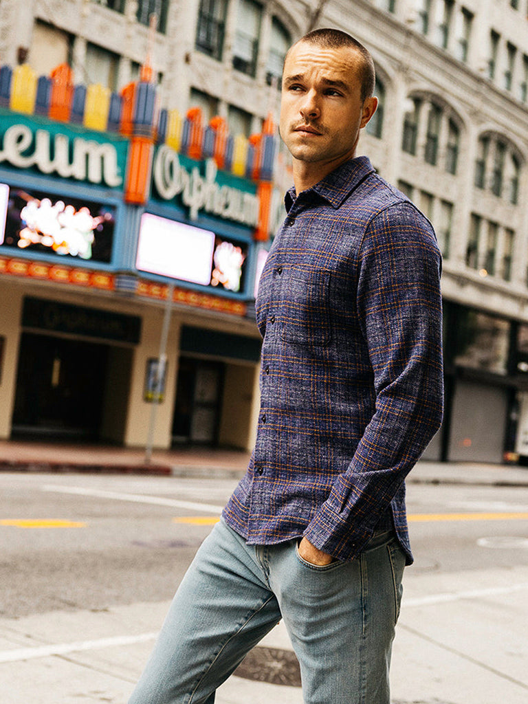 Ripper Shirt- Twilight Plaid Hiroshi Kato Shirts