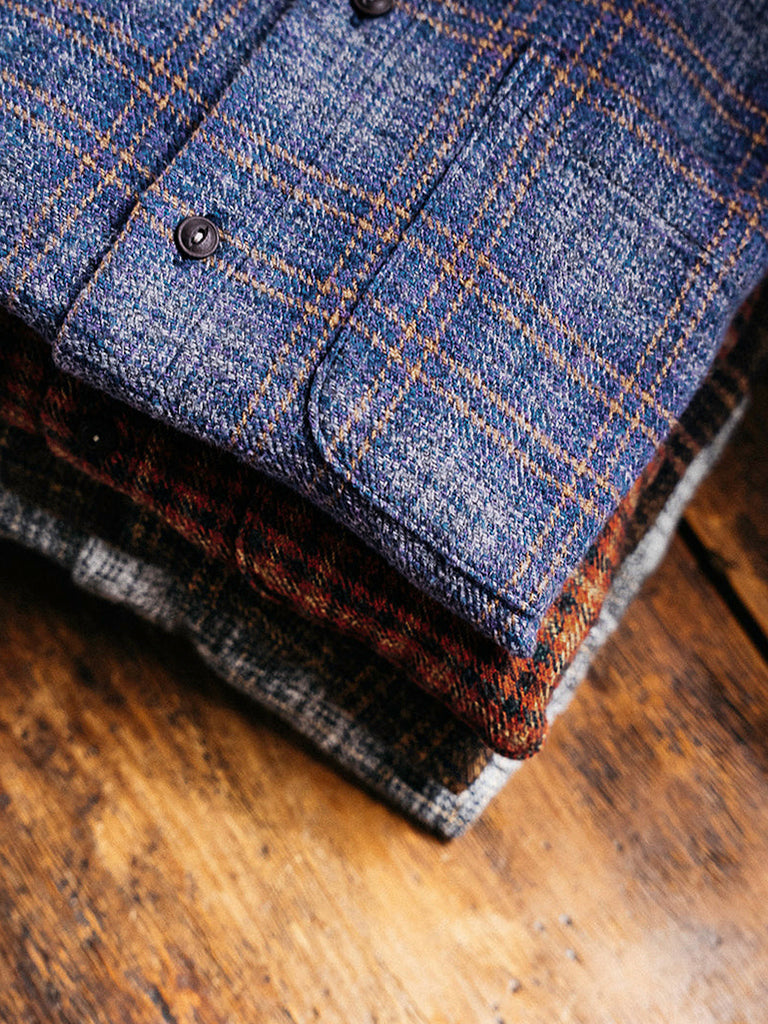 Ripper Shirt- Twilight Plaid Hiroshi Kato Shirts