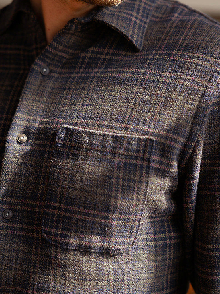 Ripper Shirt- Heritage Brown Plaid Hiroshi KATO Shirts