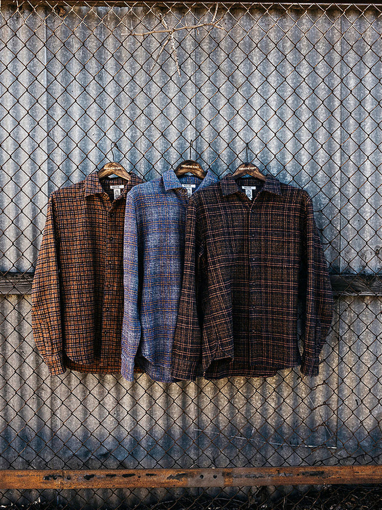 Ripper Shirt- Heritage Brown Plaid Hiroshi KATO Shirts