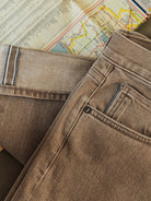 The Hammer Straight- Dusty Brown 10.5oz Selvedge Wax London Denim