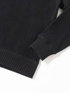 Waffle Midneck- Black Jackman Sweaters