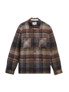 Whiting Overshirt- Oatmeal Multi Ari Wool Blend Wax London Shirts
