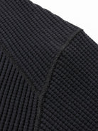 Waffle Midneck- Black Jackman Sweaters