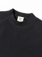 Waffle Midneck- Black Jackman Sweaters