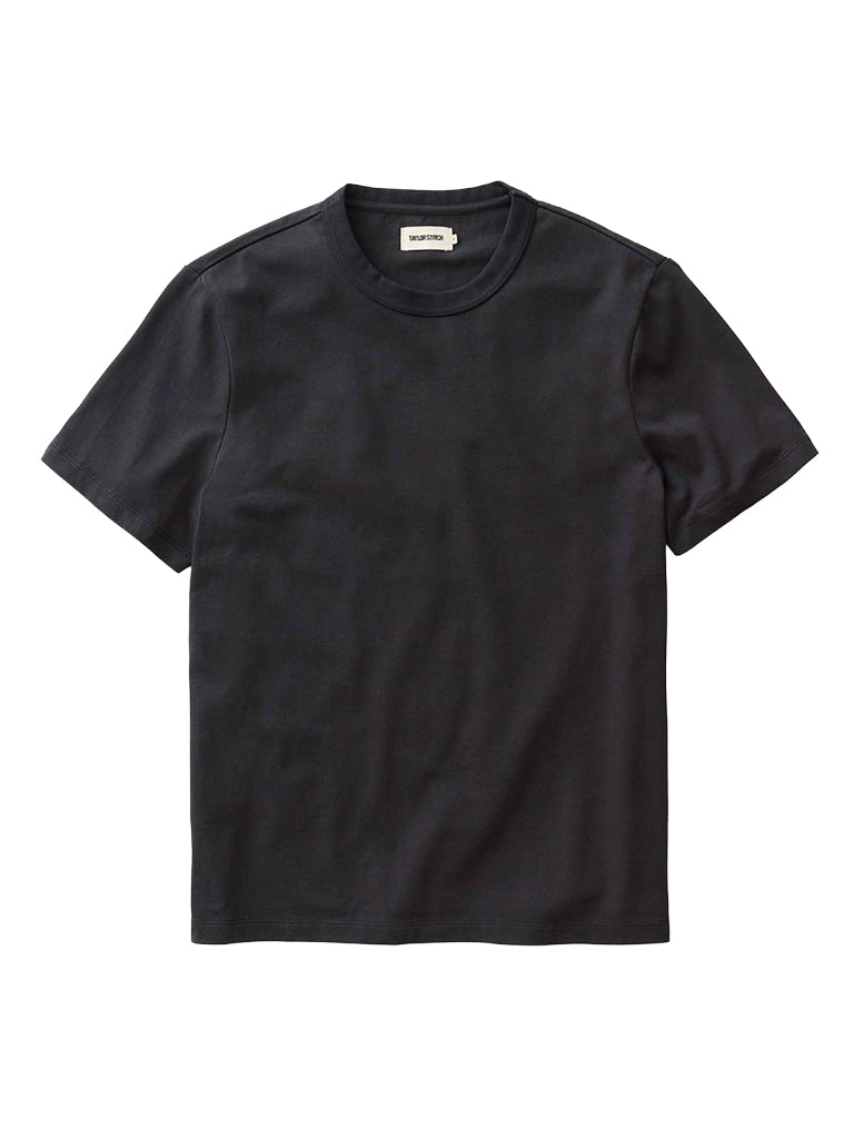 Organic Cotton Shop Tee- Black Taylor Stitch Tee Shirts