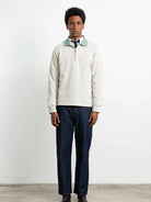 Minilogo Zip Polo- Grey Melange Edmmond Studios Sweaters