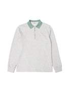 Minilogo Zip Polo- Grey Melange Edmmond Studios Sweaters
