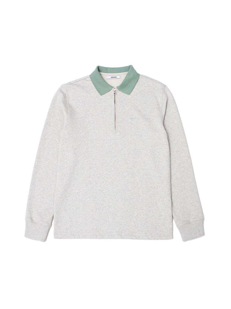 Minilogo Zip Polo- Grey Melange Edmmond Studios Sweaters
