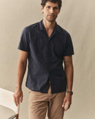 Davis Shirt- Navy Floral Embroidery Taylor Stitch Shirts