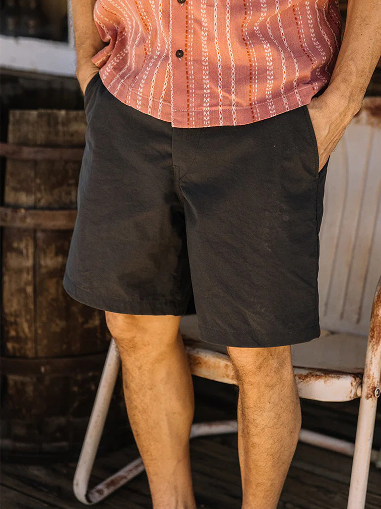 Scoop Short- Gray Taslan Hiroshi KATO Shorts