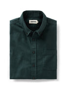 green button shown shirt folded 