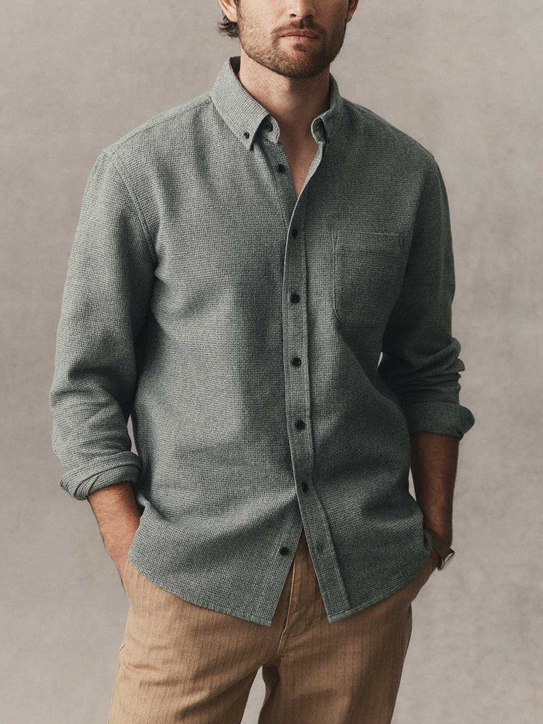 Jack Shirt- Pine Twist Waffle Taylor Stitch Shirts