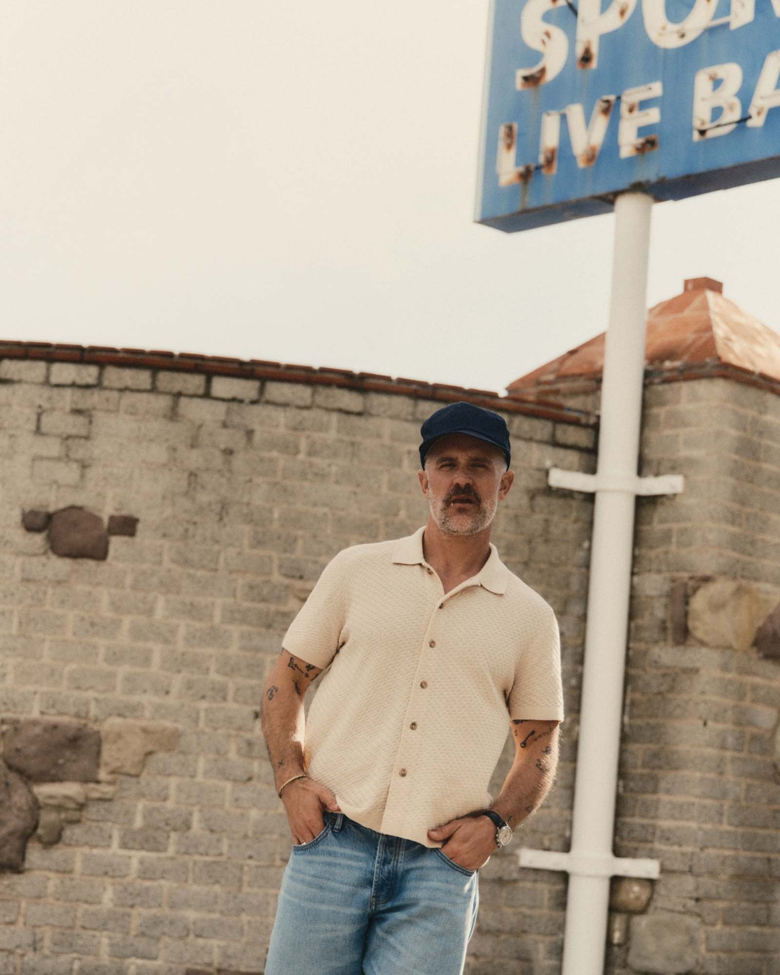 Arlo Sweater Polo- Oat Taylor Stitch Shirts