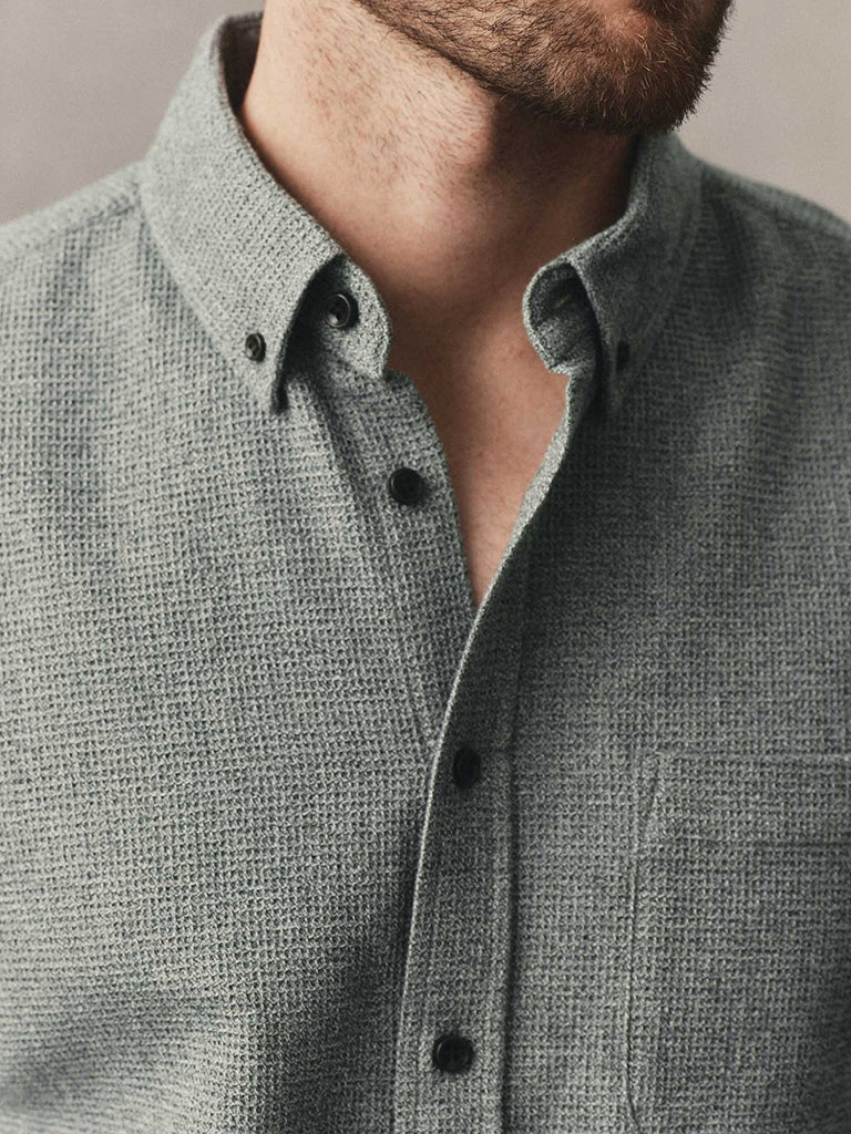 Jack Shirt- Pine Twist Waffle Taylor Stitch Shirts