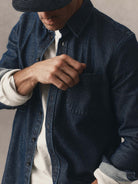 Jack Shirt- Rinsed Indigo Japanese Jacquard Dot Taylor Stitch Shirts