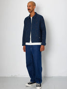 Signal Blouson- Indigo Mix Checkerboard Folk Jackets