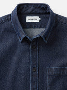 Jack Shirt- Rinsed Indigo Japanese Jacquard Dot Taylor Stitch Shirts