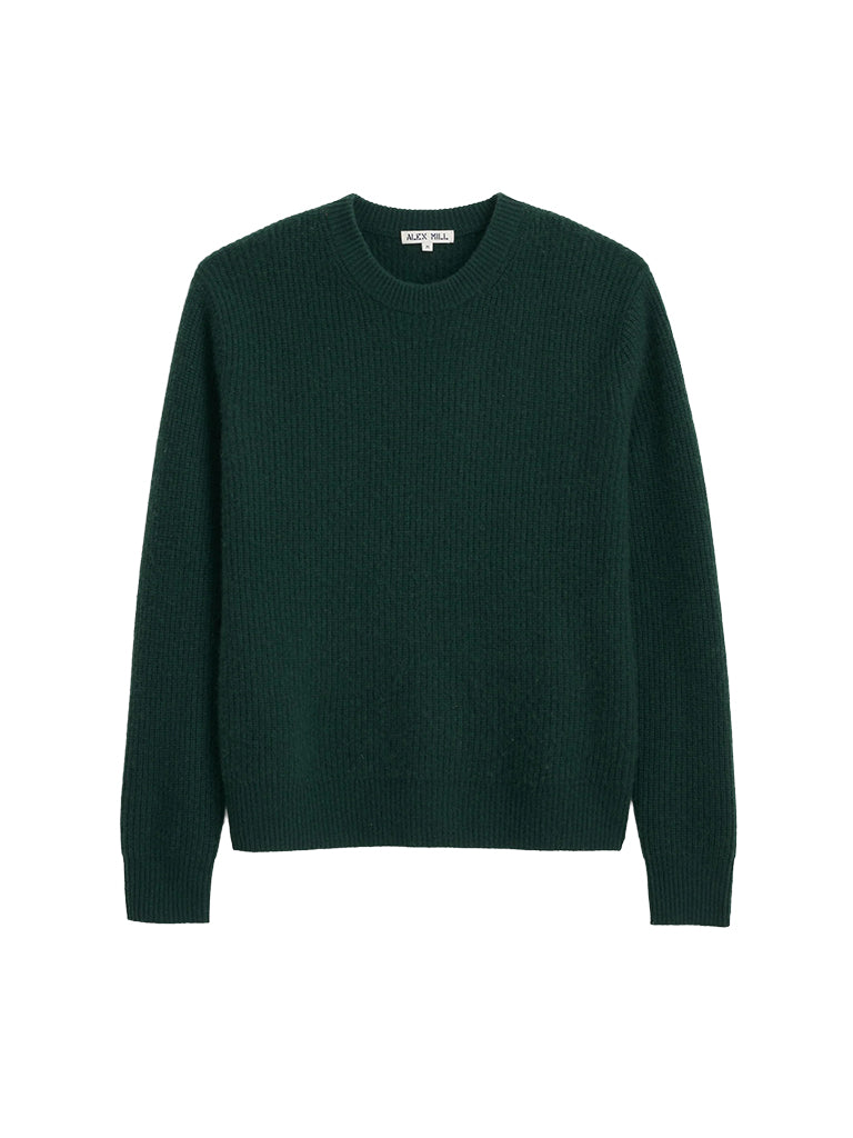 Jordan Sweater- Cypress Green Cashmere Alex Mill Sweaters