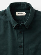 Green houndstooth button-down shirt by Taylor Stitch